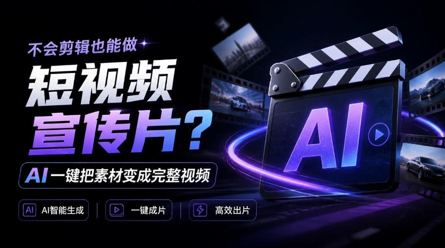 我跪下来了！不会剪辑也能做短视频宣传片？AI一键把素材变成完整视频，真是神奇，OpenFilm超省事